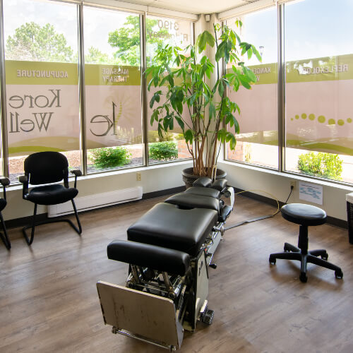 Kore~Energy Chiropractic patient treatment room