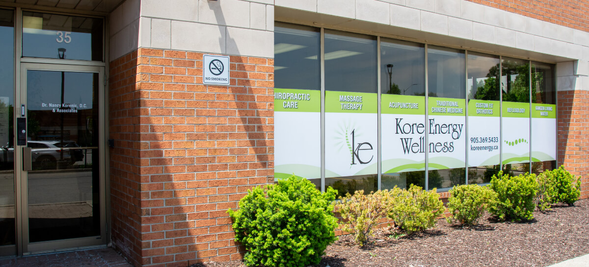 Kore~Energy Chiropractic office entrance