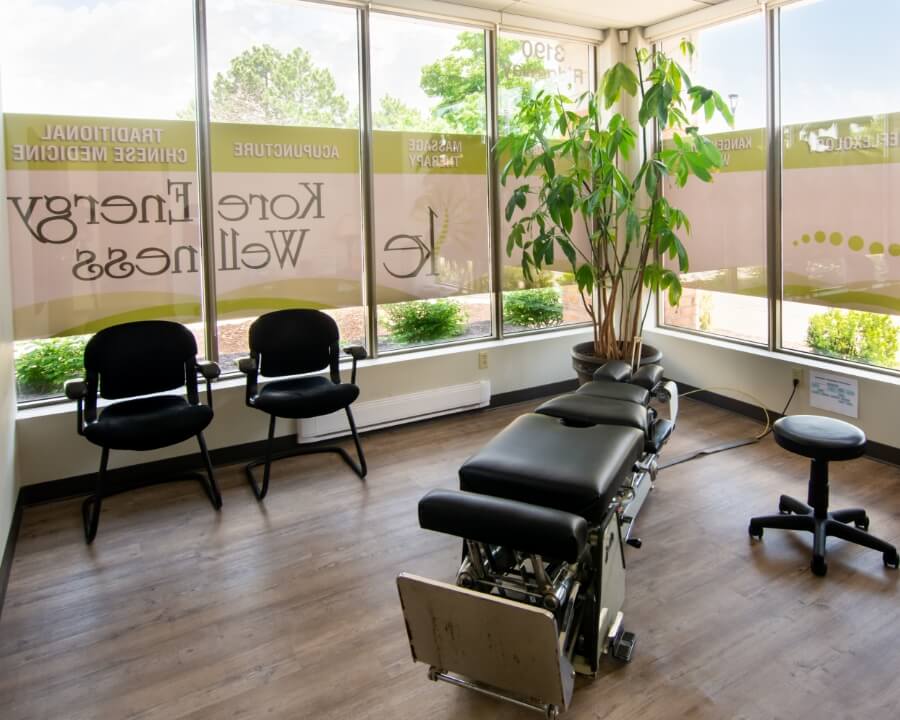 Kore~Energy Chiropractic patient treatment room