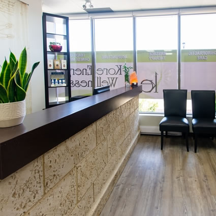 Kore~Energy Chiropractic waiting area