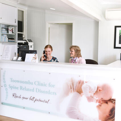 Toowoomba Clinic For Spine Related Disorders reception area