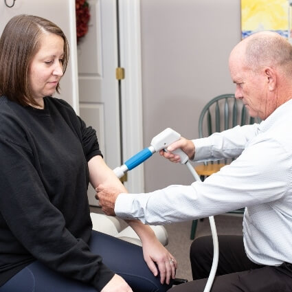 activator tool on patients arm