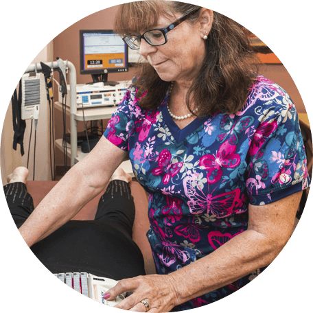 Peterborough patient receiving treatment at Active Chiropractic & Wellness Centre