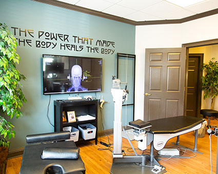 Berner Upper Cervical Chiropractic adjusting room