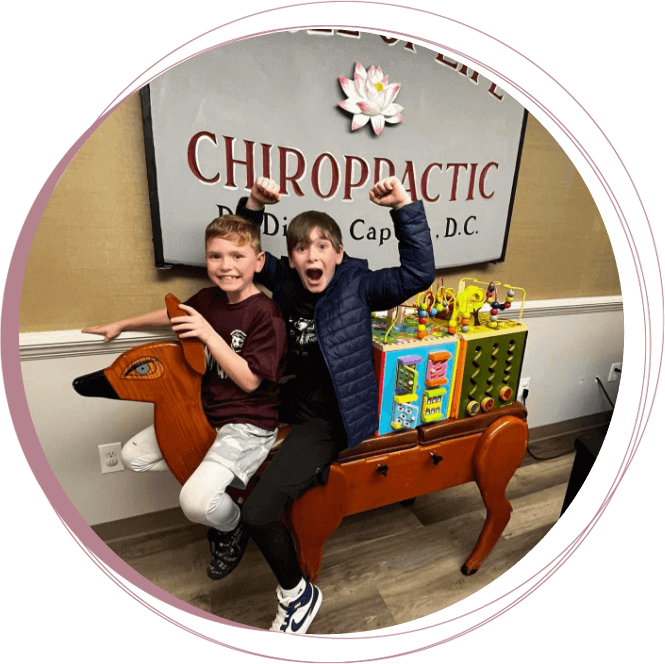 two boys playing at Circle of Life Chiropractic