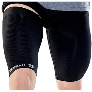 Thigh compression sleeves