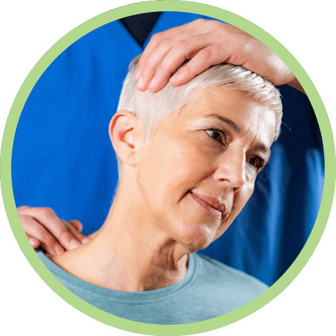 Female patient neck adjustment