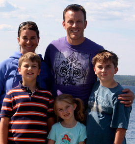 Dr. Brad Rusaw and family