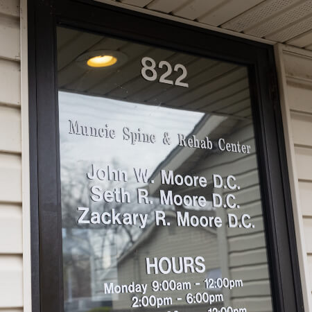 Muncie Spine and Rehab entrance door
