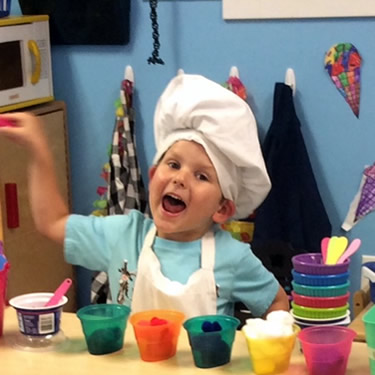 Boy with chef hat