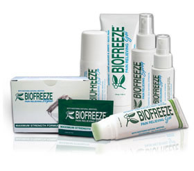 selection of BioFreeze products 