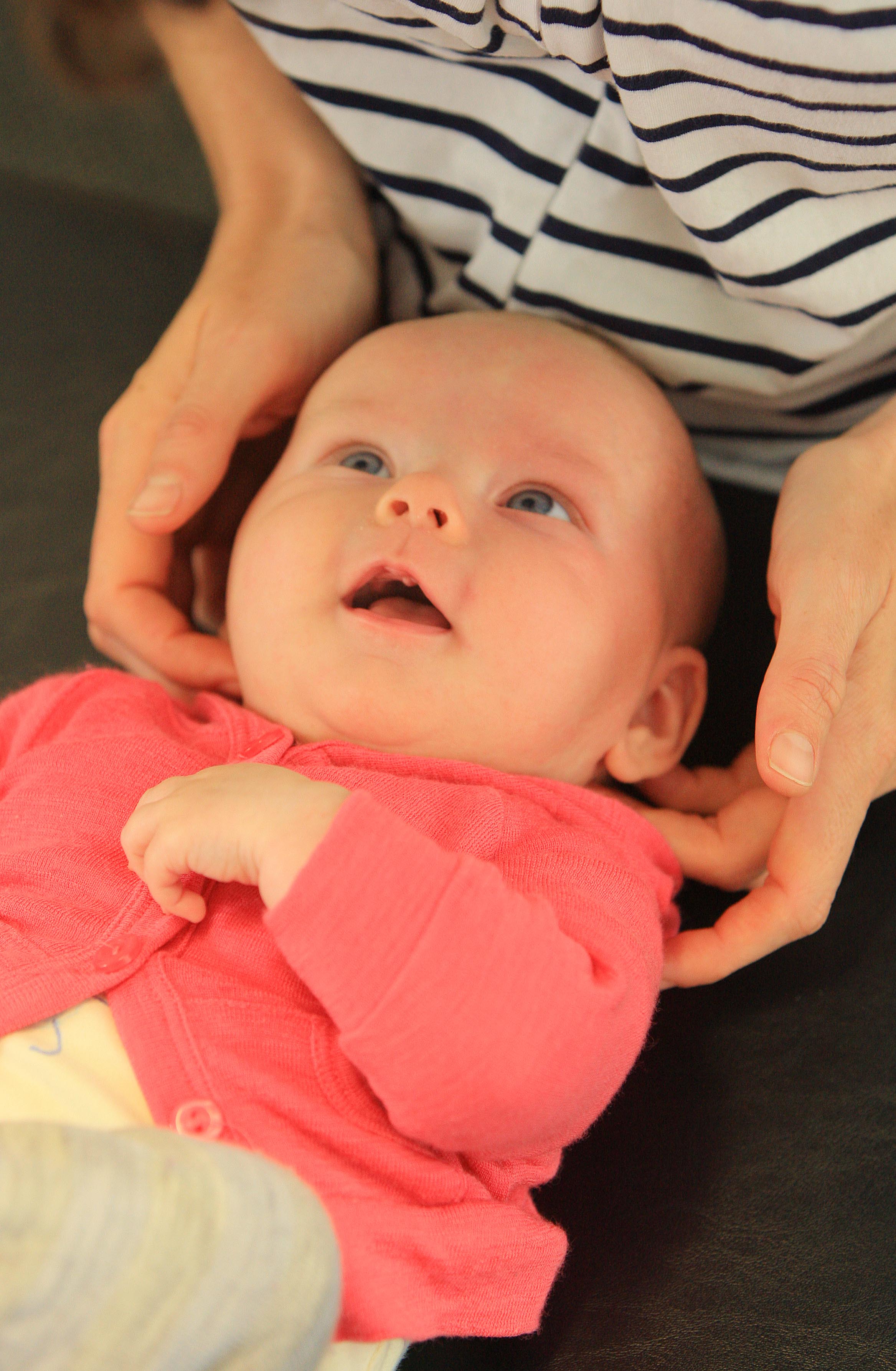 Gentle adjusted techniques are used for babies, using about the same amount of pressure as checking a Tomato for ripeness!