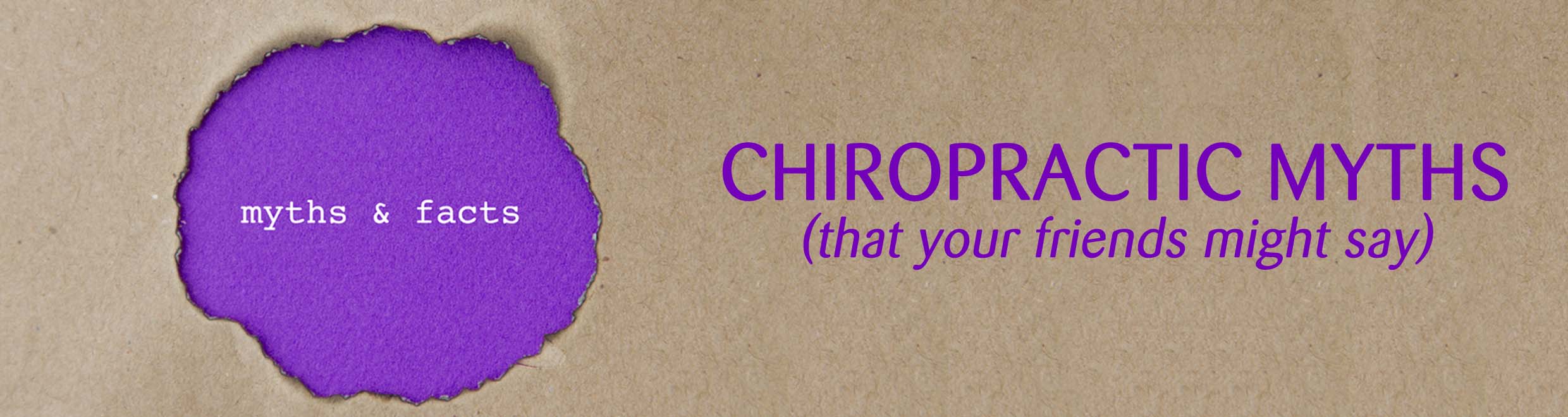 Nov 2018 - Chiropractic Myths