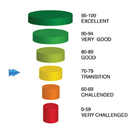 Scale shows Core Scores