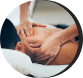 male patient receiving a medical massage