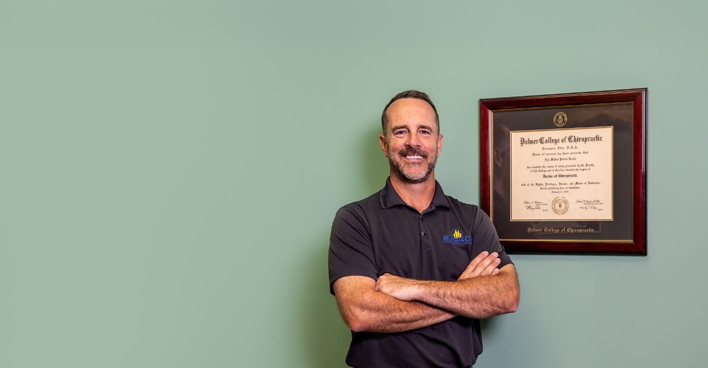 Livonia chiropractor Dr. Kyle Buckle smiling