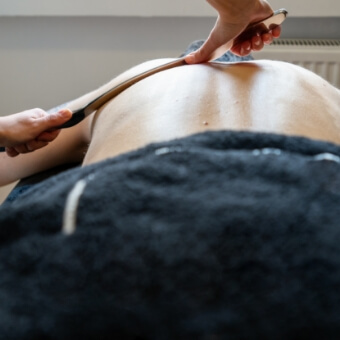 graston technique on persons back