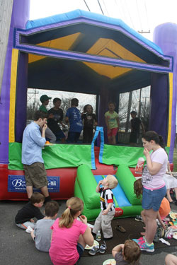 Kids in bounce house