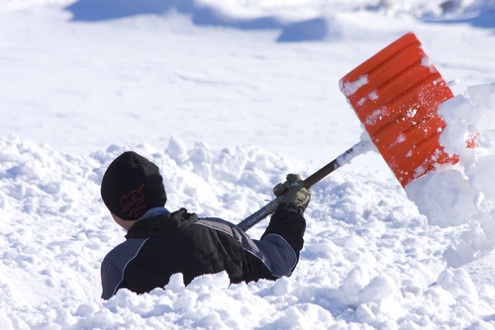 Shoveling can be a tedious task.