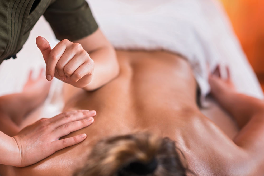 Massage--back-point-pressure