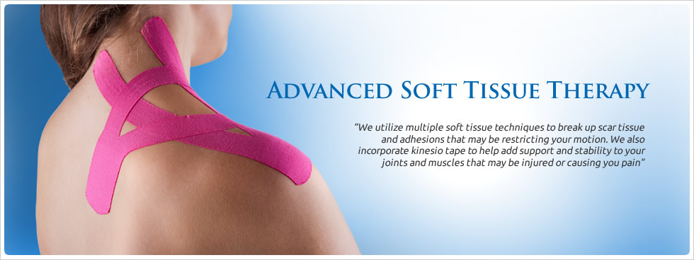 We incorporate Kinesio tape to help add support and stability