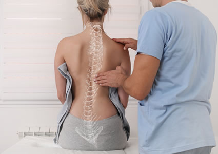 Back spine scoliosis