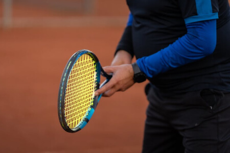 Man playing tennis