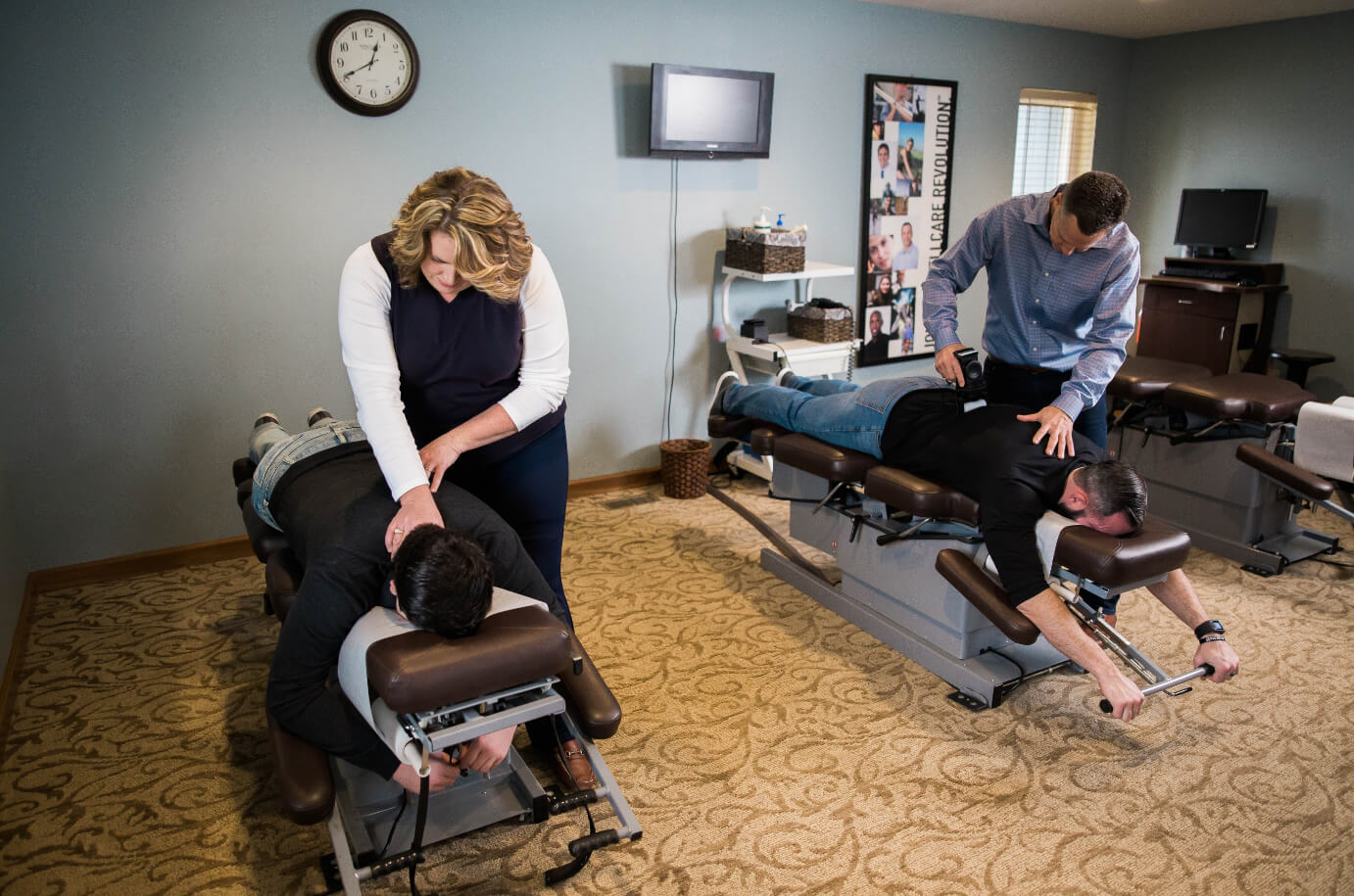 Marysville patients being treated with chiropractic care at Synergy Medical