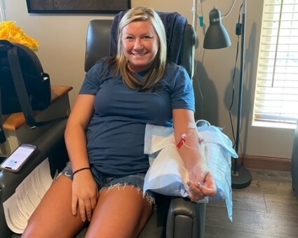 IV therapy administered to patient