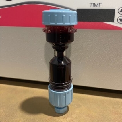 blood sample in vial