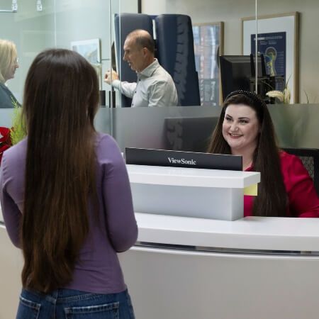 North York patient checking in at Chiropractic Health Centre