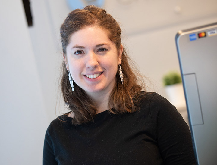 Team member smiling