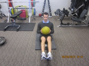 Seated Rotation with Medicine Ball