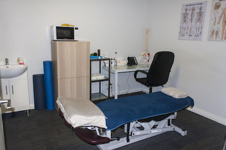Examination room at Perth Sports Injury Clinic