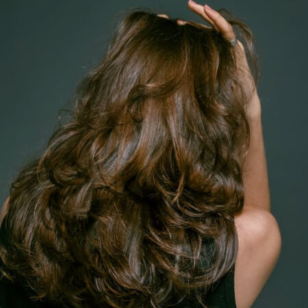 Woman with brown hair