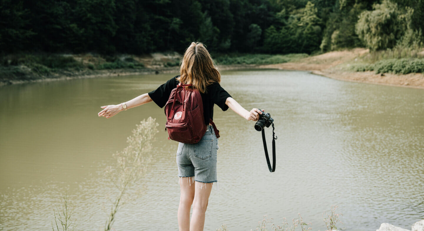 Girl at the lake