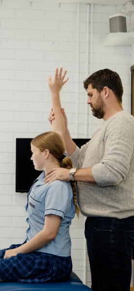 Arm adjustment for young female