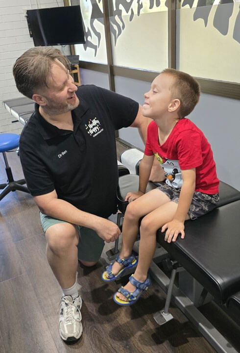 Doctor with pediatric patient