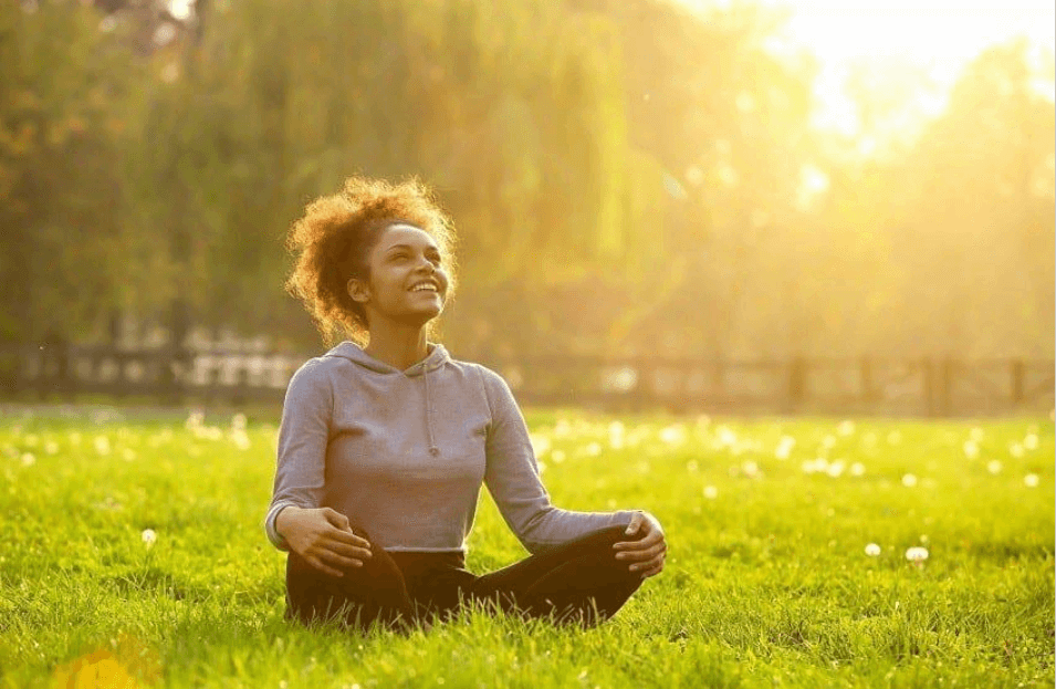 healthy and happy in summer