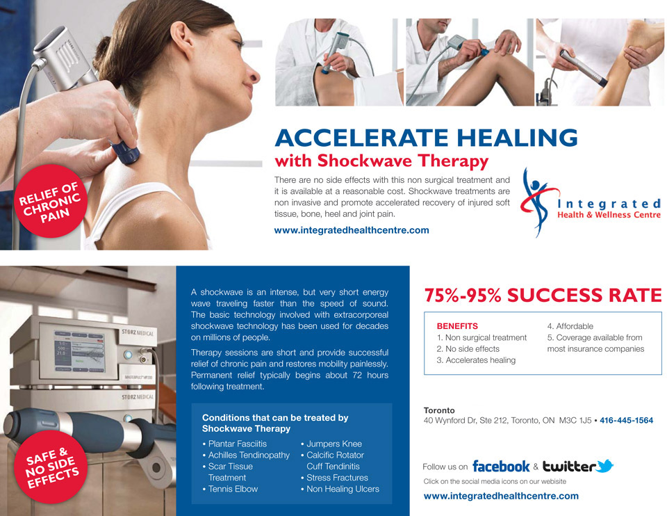 Shockwave therapy flyer