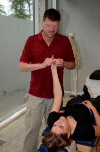 Testing for problems in the upper neck
