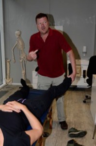 General test for misalignment of the ankle bones