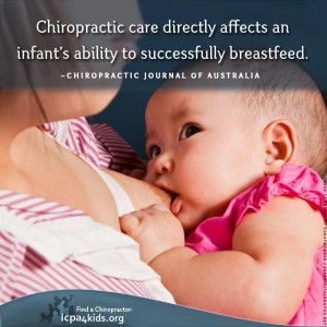 Chiropractic care and breastfeeding