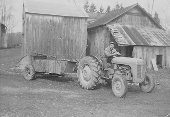 Dad on tractor 1953