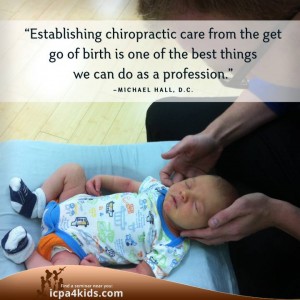Establishing chiropractic care from the get go...