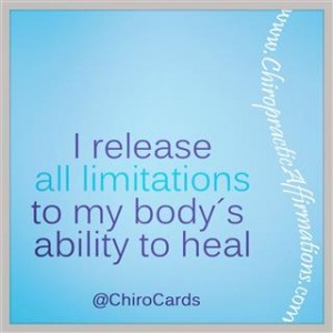 I release my limitations