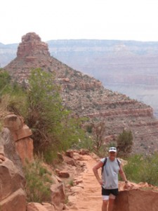 Dr. Don hiking the Grand Canyon