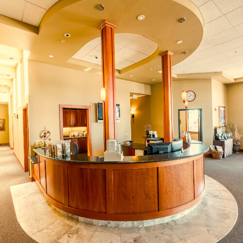 Reception area