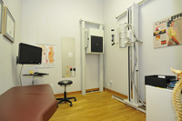 A treatment room at Dunrobin Family Chiropractic