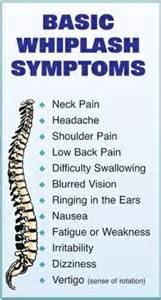 basic whiplash symptoms